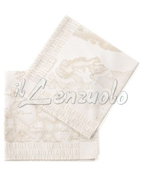 Set 2 tovaglioli Alviero Martini GEO WHITE
