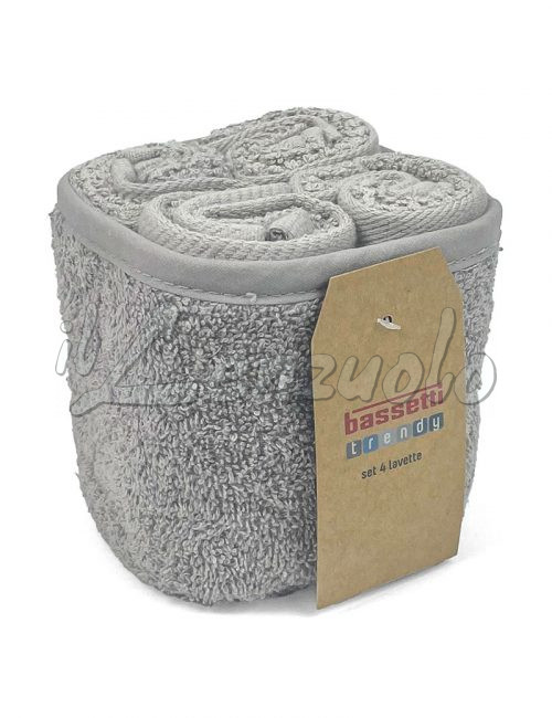 Lavette in spugna set 4 pezzi con cestino POP CORN