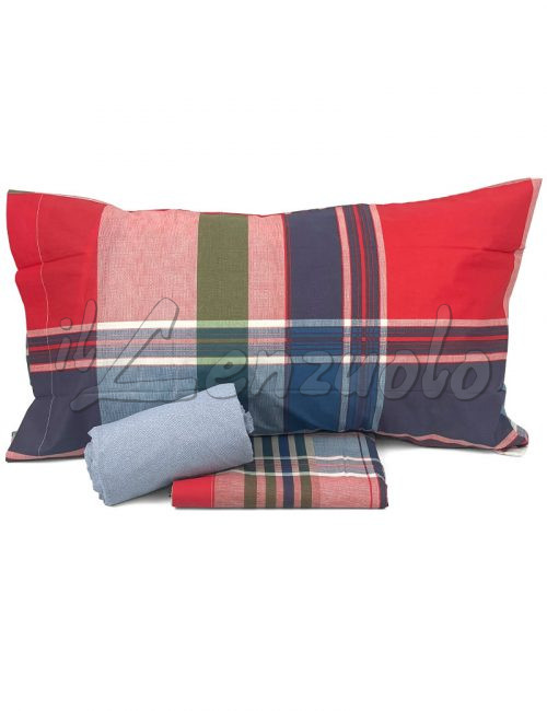 lenzuola-una-piazza-e-mezza-bassetti-scotland-rosso