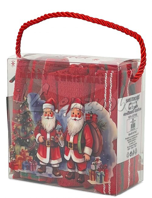 set-strofinacci-natalizi-in-scatola-con-disegno-natale-babbo-natale