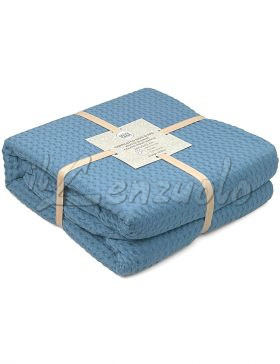 copriletto-nido-d'ape-waffle-blu