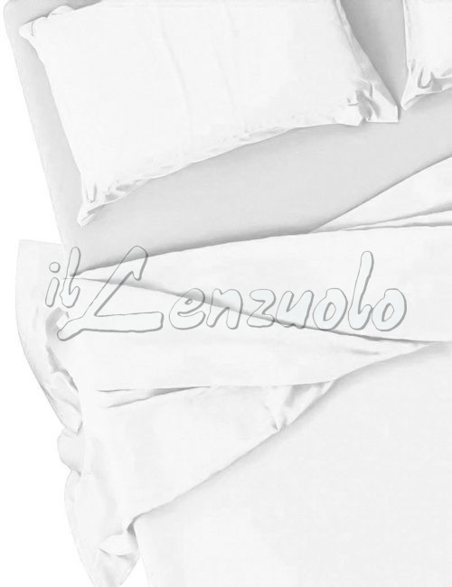 lenzuola-matrimoniali-no-stiro-microfibra-tinta-unita-bianco