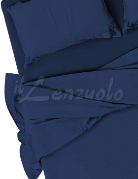 lenzuola-matrimoniali-no-stiro-microfibra-tinta-unita-blu