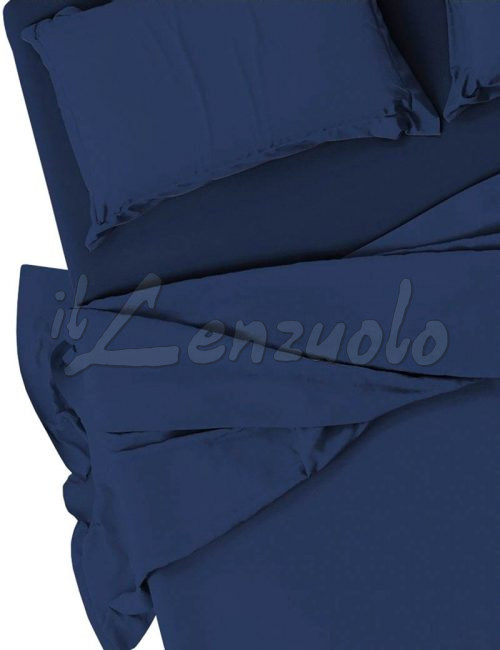 lenzuola-matrimoniali-no-stiro-microfibra-tinta-unita-blu