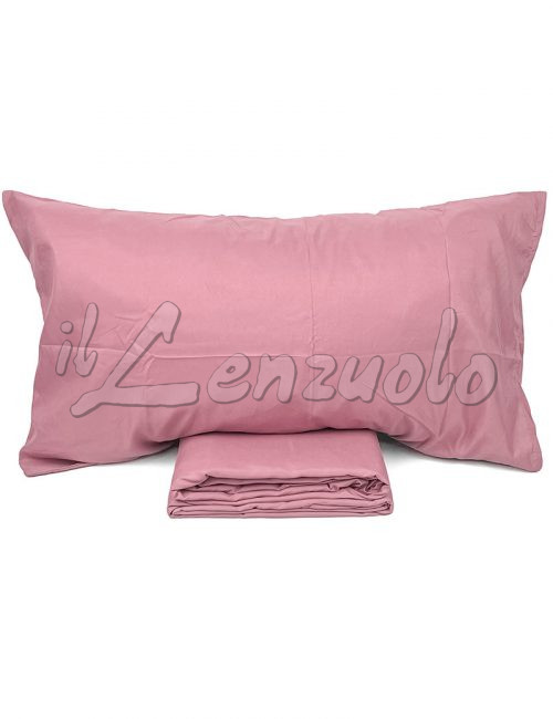 lenzuola-matrimoniali-no-stiro-microfibra-tinta-unita-rosa