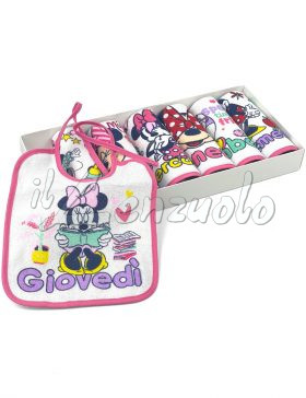 Bavagli Disney con laccetti set 7 pezzi Minnie By Ellepi