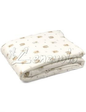 Coperta per culla in fibra di bambù imbottita ORSETTO by Ellepi