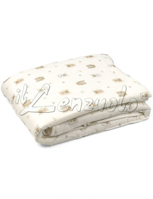 Coperta per culla in fibra di bambù imbottita ORSETTO by Ellepi