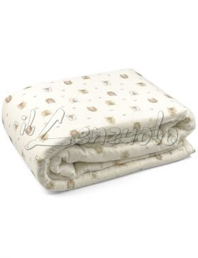 Coperta lettino in fibra di bambù imbottita ORSETTO by Ellepi