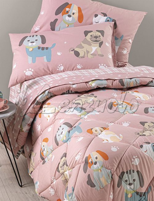 lenzuola-caleffi-kids-cuccioli-rosa