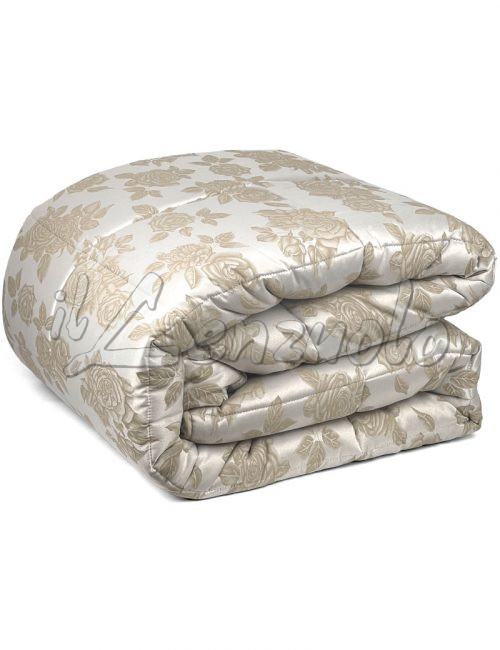 Trapunta matrimoniale Caleffi FLORET in raso jacquard