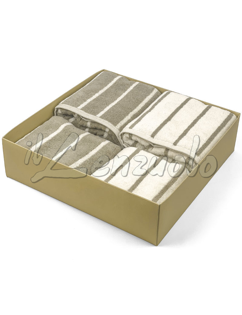 Asciugamani Gabel FIUME Spugna Jacquard Tinto Filo