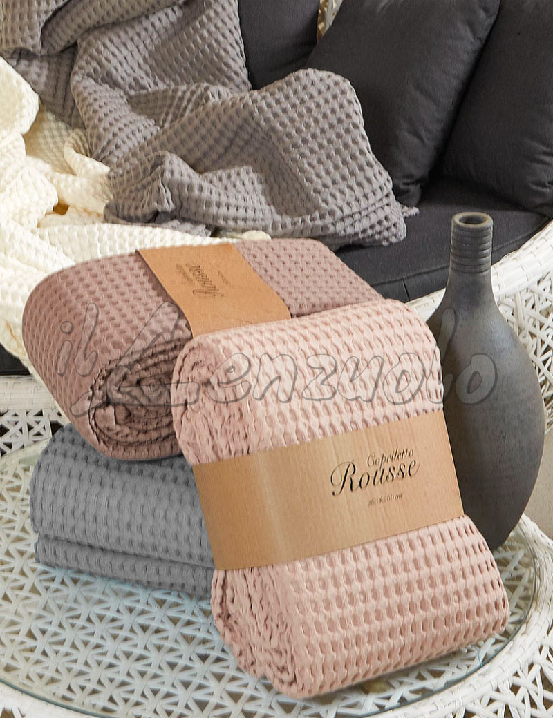 copriletto-matrimoniale-nido-d'ape-rousse-easy-home