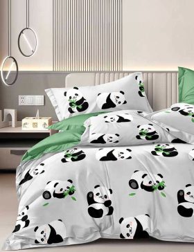 Copripiumino singolo parure PANDA in percalle di GFFerrari