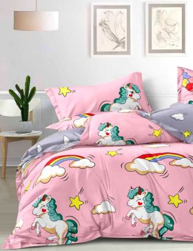 Copripiumino singolo parure UNICORNI in percalle di GFFerrari