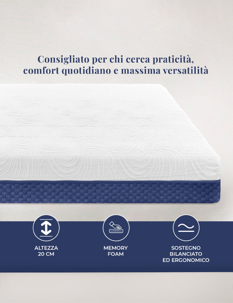 materasso-memory-caleffi-caratteristiche