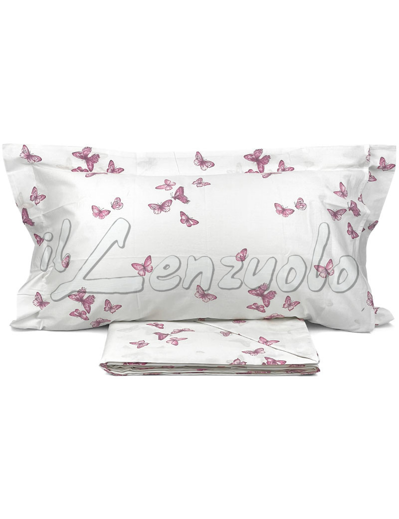 lenzuola-matrimoniali-white-home-percalle-farfalla-rosa