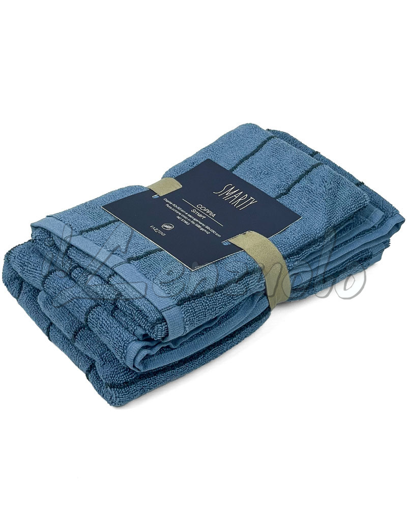 asciugamani-fazzini-a-righe-smart-blu-avio